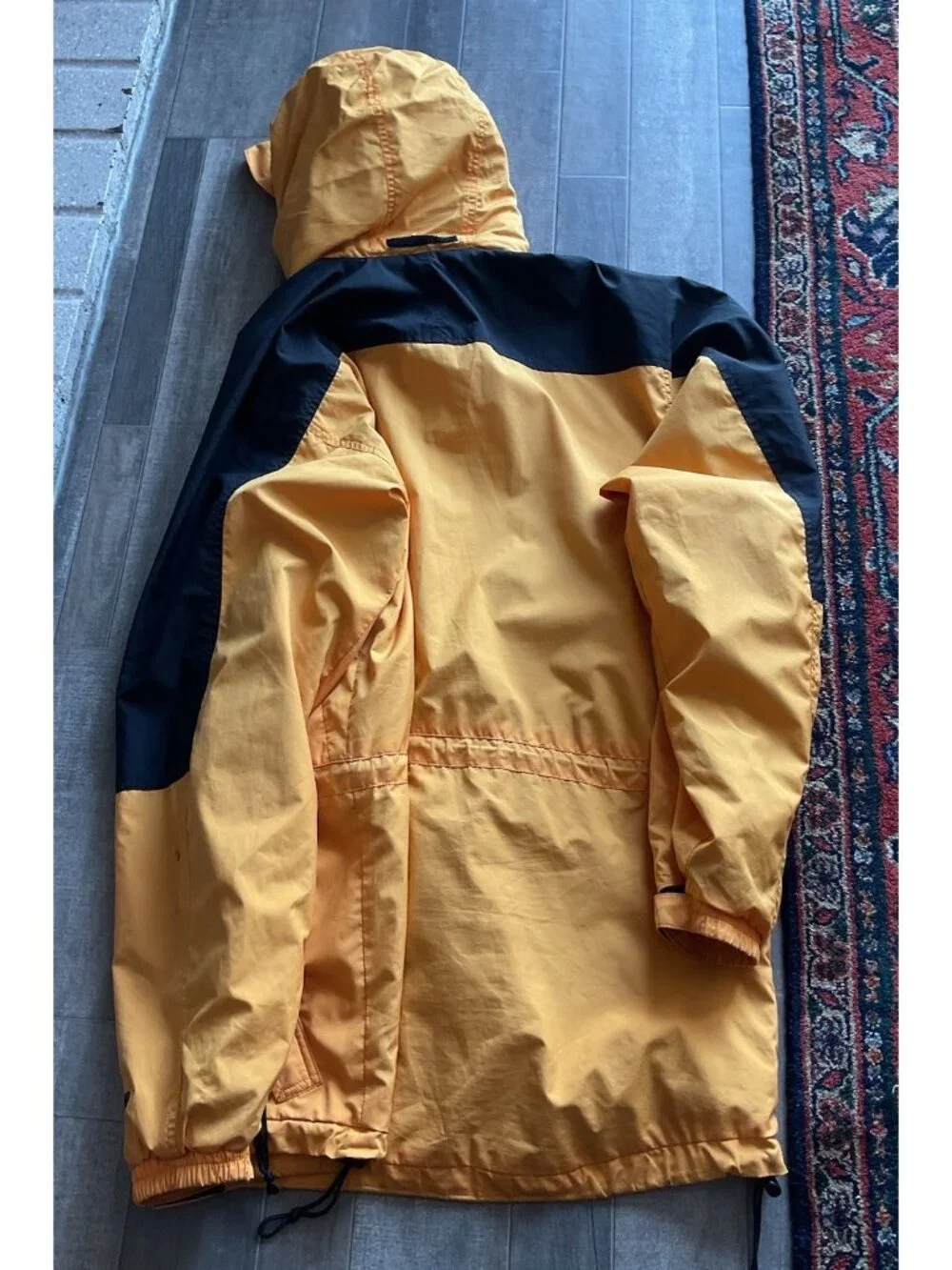 The North Face Vintage Hydrenaline Mens L Yellow Black Jacket Outdoors Gorp Core
